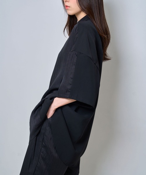 シャツ 半袖 「Nora Lily」Sheer Layered Wide Shirt(UNISEX) メンズ レディース | Nora Lily | 18