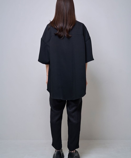 シャツ 半袖 「Nora Lily」Sheer Layered Wide Shirt(UNISEX) メンズ レディース | Nora Lily | 21