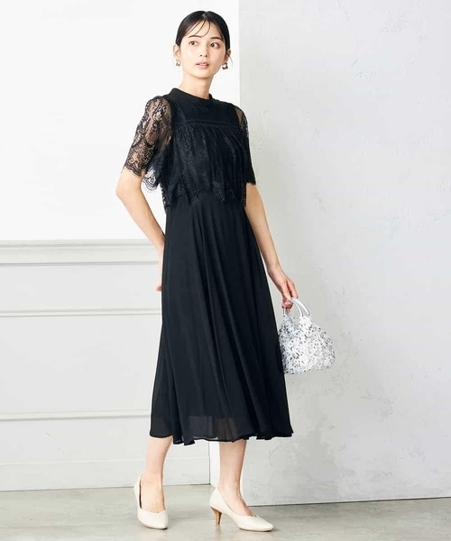 【美品】a.v.v アーヴェヴェ　パーティードレス　結婚式　黒　Mサイズ a.v.v ドレス、ブライダル｜ファッション おすすめ人気商品一覧