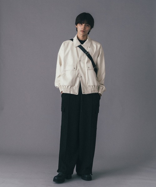 Lui's 「Lui's」 ジップアップブルゾン 2 ブラック メンズ