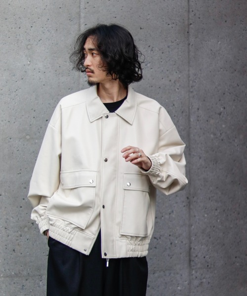 夏限定価格! Lui's[ルイス] ブルゾン サイズ:S(※実質L) Lui's 「Lui's」 ジップアップブルゾン 2 ブラック メンズ