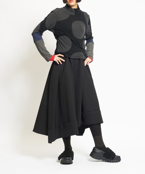 gomme（ゴム） スカート ウーリーツイル チェンジスカート : ZOZOTOWN