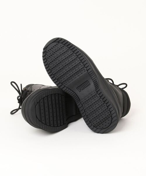 【美品】PUMAハイカットスニーカー　23.5　プーマスニーカー PUMA 「PUMA」 ハイカットスニーカー 23.5cm ブラック