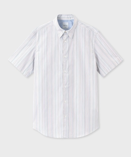Paul Smith（ポール・スミス） シャツ Signature Stripe” 半袖シャツ