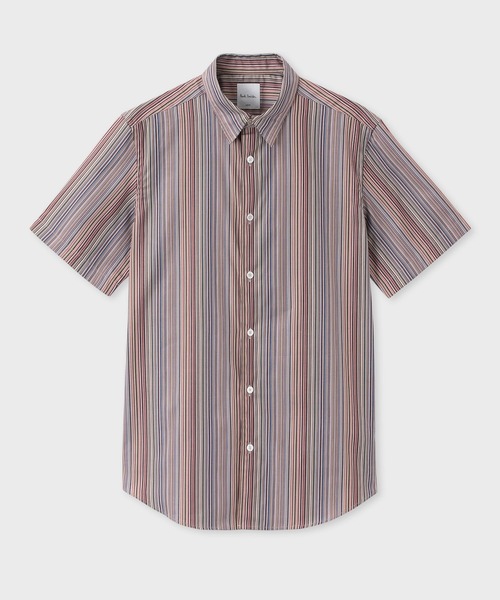 Paul Smith（ポール・スミス） シャツ Signature Stripe” 半袖シャツ
