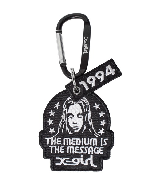 X-girl（エックスガール） キーホルダー STAR AND FACE PATCH KEY