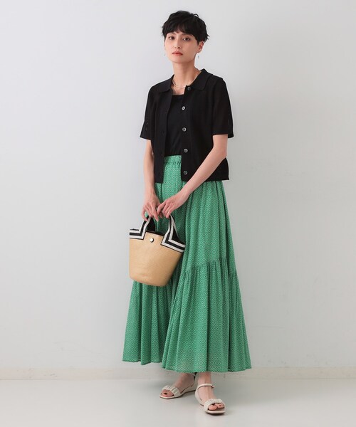 美品✨3.1 Phillip Lim 透かし編みポロニット 黒×緑 XS ウール 美品✨3.1 Phillip Lim 透かし編みポロニット 黒×緑 XS ウール 美品