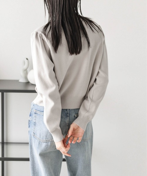 「SUGAR BISKET」 「La-gemme」ニットカーディガン フリー ブラック レディース_画像8