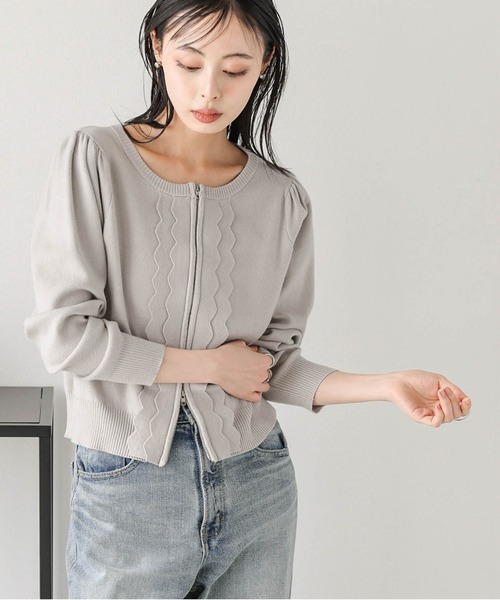 「SUGAR BISKET」 「La-gemme」ニットカーディガン フリー ブラック レディース_画像9