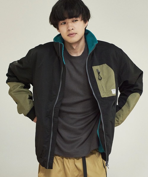 「go slow caravan」 「Duckster」ジップアップブルゾン X-LARGE オリーブ メンズ_画像5