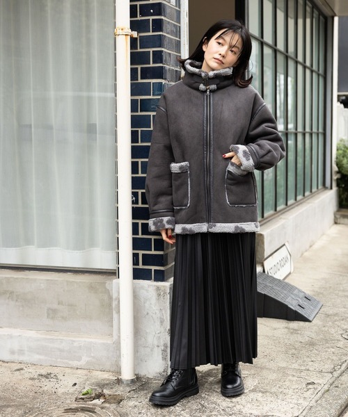 niko and…（ニコアンド） ブルゾン FREE グレー レディース : ZOZOTOWN