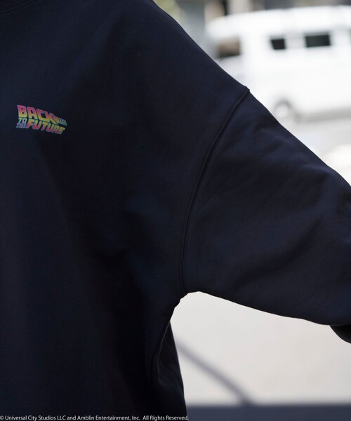 「PUBLUX」 スウェットカットソー「BACK TO THE FUTURE コラボ」 LARGE ライトグレー メンズ_画像7