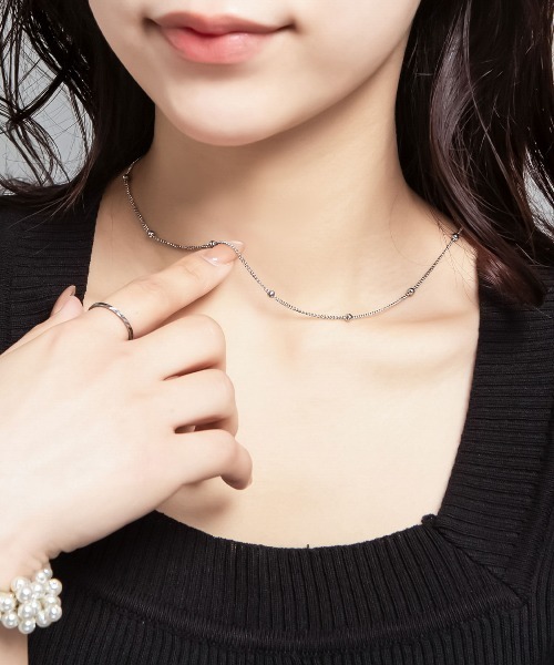 ネックレス メタル ボール チェーン レディース : ZOZOTOWN Yahoo!店