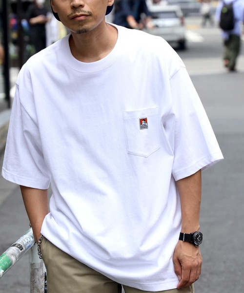 「BEN DAVIS」 半袖Tシャツ M パープル メンズ