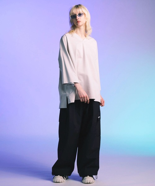 シルキーキングプライムオーバーフットボールTシャツ UNISEX》Silky