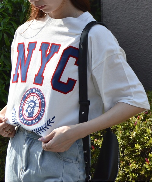 tシャツ 「spiritoso」 NYCフロッキーロゴTシャツ レディース | spiritoso