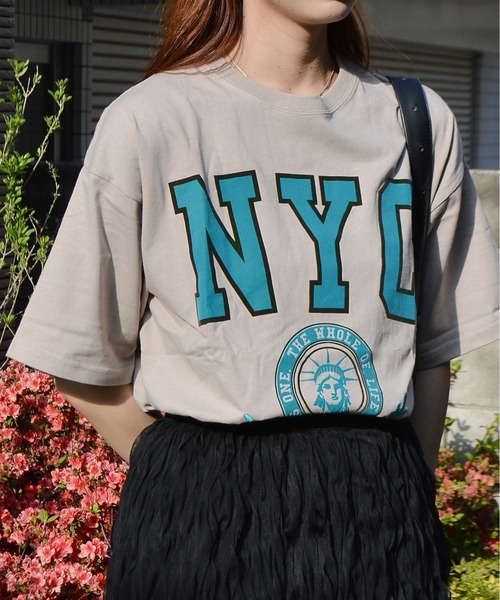 tシャツ 「spiritoso」 NYCフロッキーロゴTシャツ レディース | spiritoso | 04