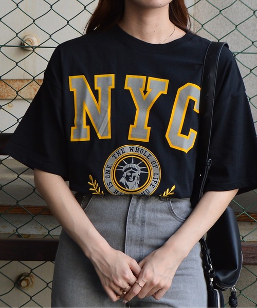 tシャツ 「spiritoso」 NYCフロッキーロゴTシャツ レディース | spiritoso | 02