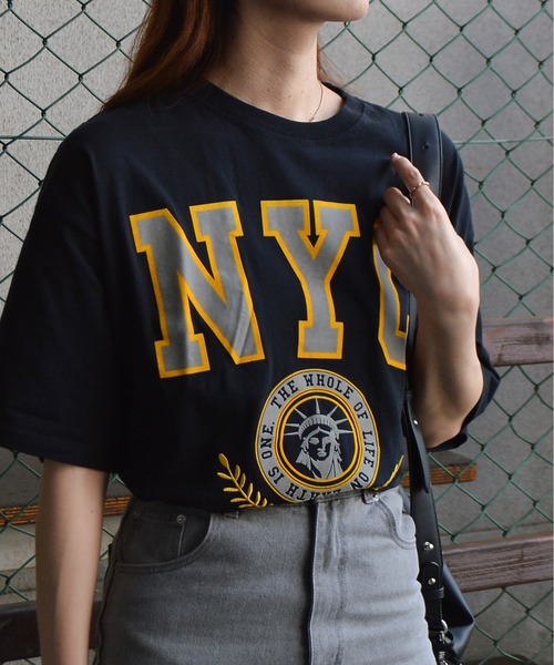 tシャツ 「spiritoso」 NYCフロッキーロゴTシャツ レディース | spiritoso | 06