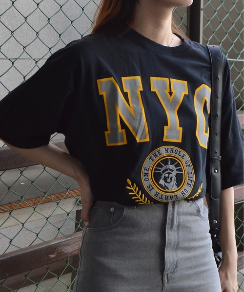 tシャツ 「spiritoso」 NYCフロッキーロゴTシャツ レディース | spiritoso | 07