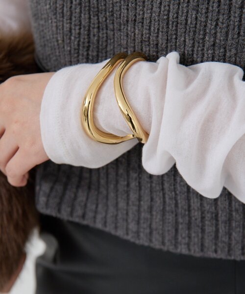 ガリャルダガランテ　カーフダブルバングル GALLARDAGALANTE（ガリャルダガランテ） 指輪 リング カーブダブル