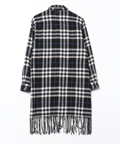 「REPLAY」 チェック柄コート S ブラック レディース_画像2