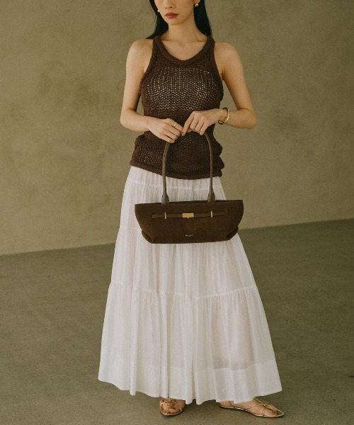 anuans（アニュアンス） タンクトップ ノースリーブ テープヤーン