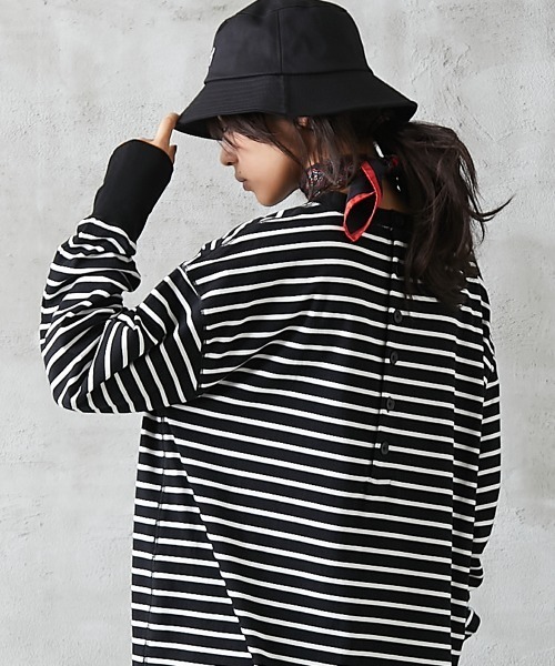 「GEVS.」 「SMILELAND」長(zhǎng)袖カットソー L ネイビー レディース