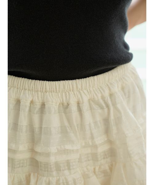 SNIDEL（スナイデル） パンツ ラッフルティアードスカショーパン
