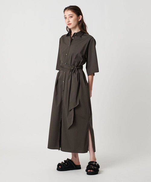ロエフ　バックリボンワンピース　ウォッシャブル　LOEFF ユナイテッドアローズ ロエフ バックリボンワンピース ウォッシャブル LOEFF
