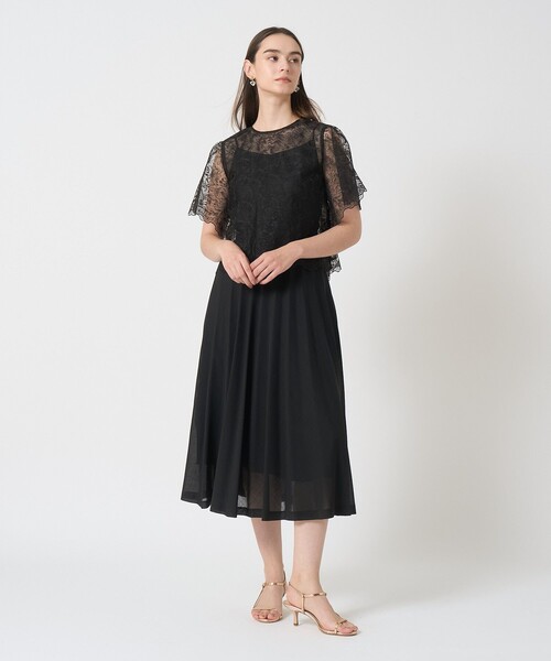 ANAYI（アナイ） ブラウス シャツ レースフラワーチュールTブラウス