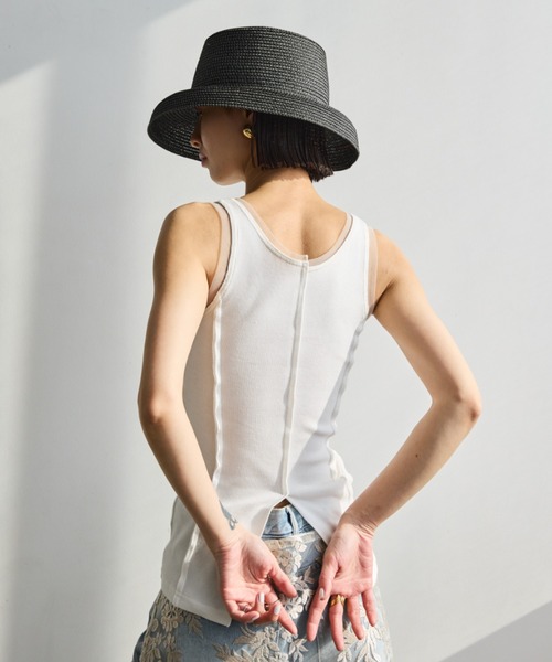 「AIC.」 ストローハット FREE ベージュ レディース_画像9