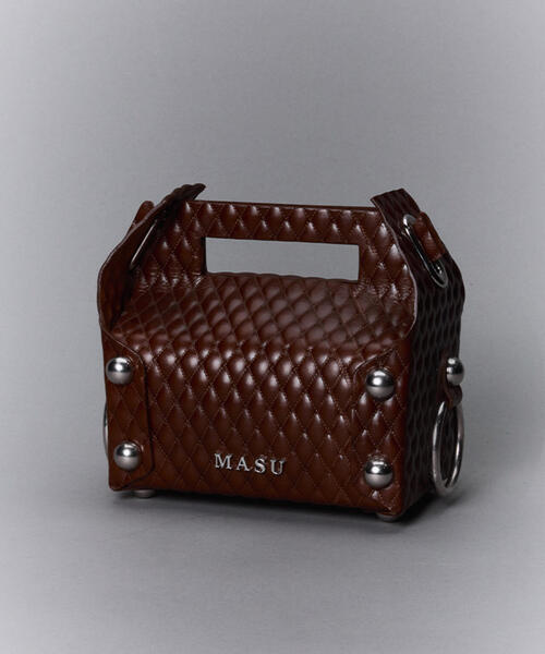トートバッグ MASU/エムエーエスユー/LEATHER CAKE BAG/ M25F9OJ008 メンズの画像