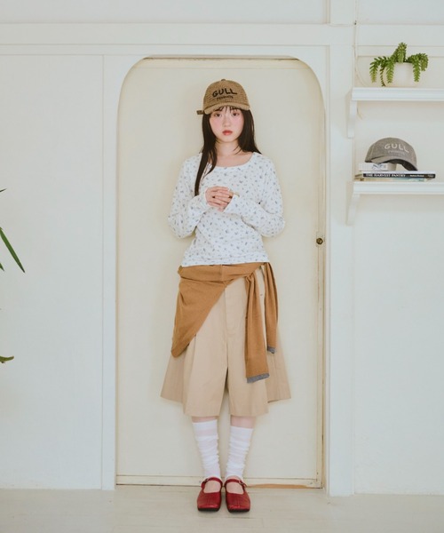 common gull products. tシャツ 小さなお花畑のワッフルロンTEE