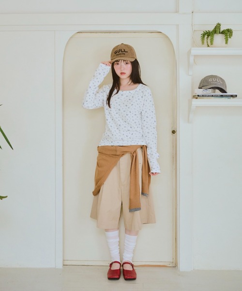 common gull products. tシャツ 小さなお花畑のワッフルロンTEE