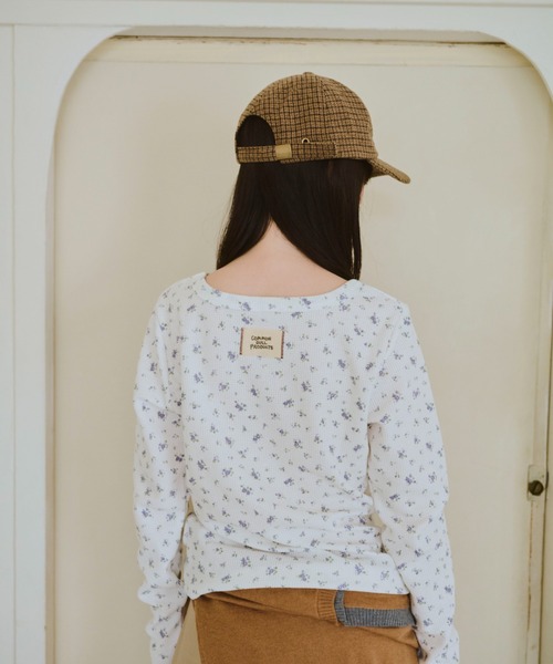 common gull products. tシャツ 小さなお花畑のワッフルロンTEE