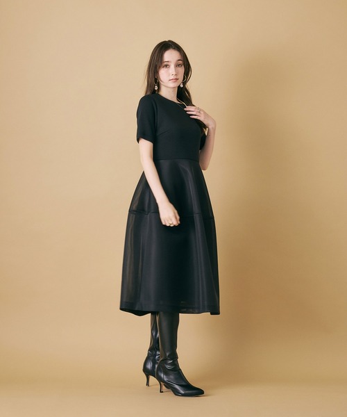 human woman / ヒューマンウーマン 度違い天竺ミニワンピース mini