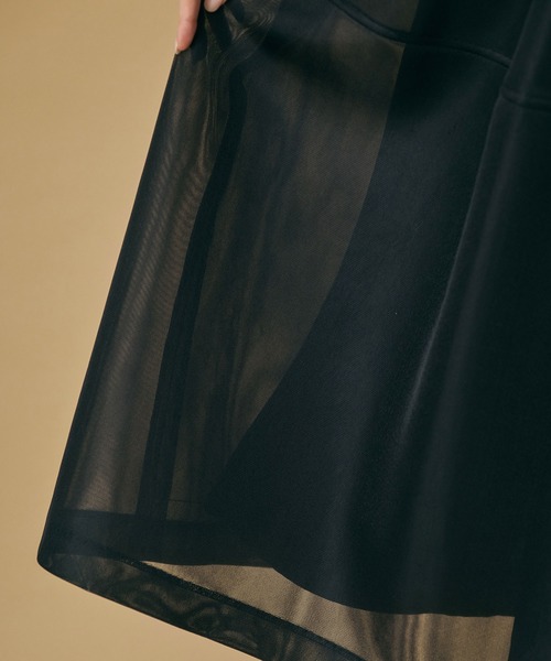 ドーブ daub ノースリーブ ロングワンピース ドレス 38 ブラック 黒