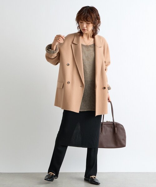 ☆ページ リピーター様 ランダムパッチワークデザイン モヘアライク ルーズVネック