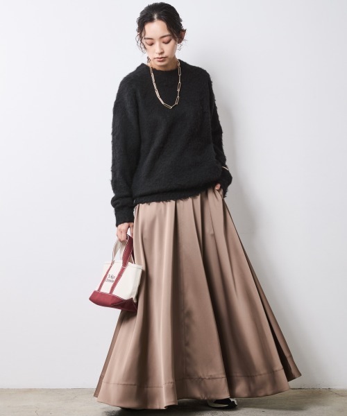 CHIC STYLE（シックスタイル） ニット セーター ヘアリークルーネック