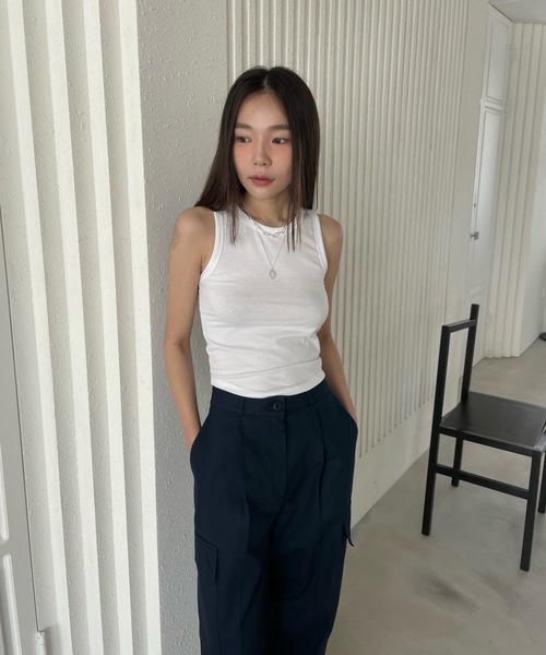 「Didot.showroom」 ノースリーブトップス FREE ホワイト レディース_画像5