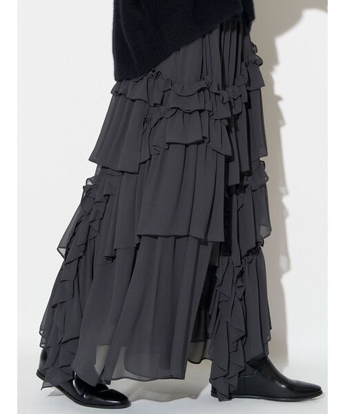 ELENDEEK（エレンディーク） スカート シフォンティアードスカート