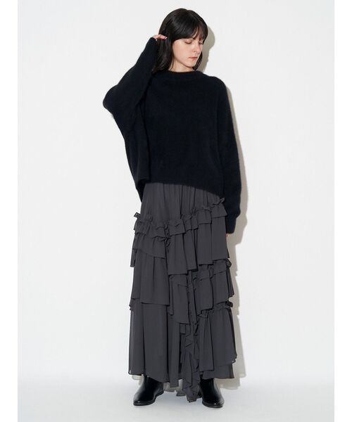 ELENDEEK（エレンディーク） スカート シフォンティアードスカート