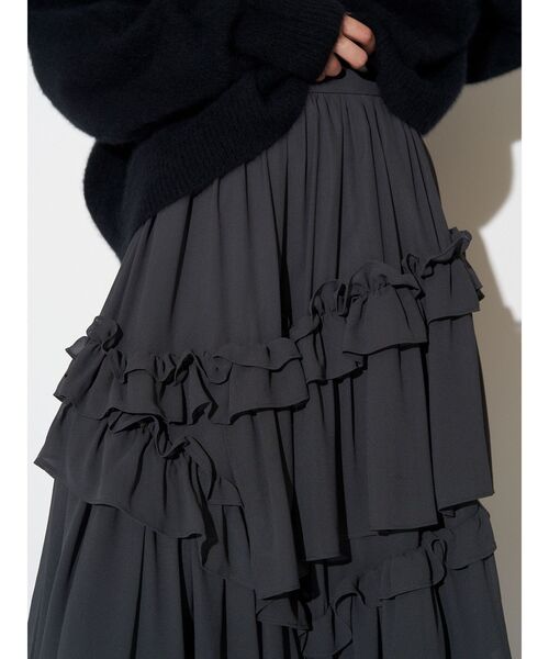 ELENDEEK（エレンディーク） スカート シフォンティアードスカート