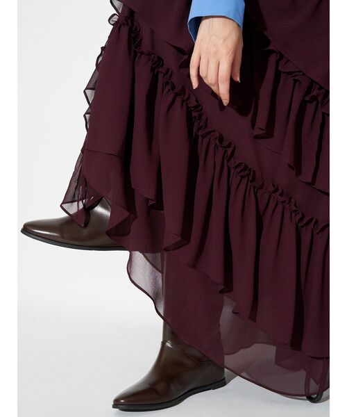 ELENDEEK（エレンディーク） スカート シフォンティアードスカート