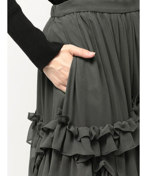 ELENDEEK（エレンディーク） スカート シフォンティアードスカート