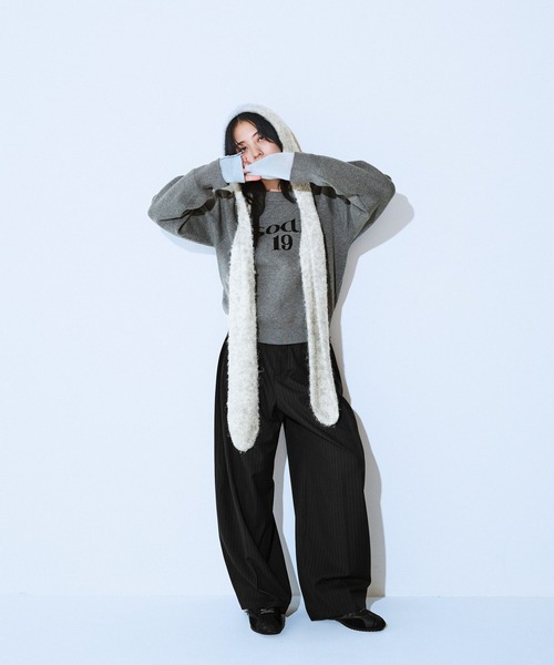 JEANASIS（ジーナシス） ニット セーター 14Gリブバイカラープル