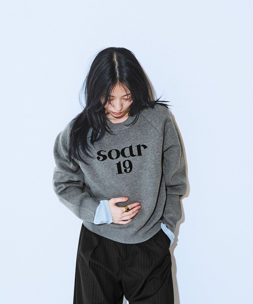 JEANASIS（ジーナシス） ニット セーター 14Gリブバイカラープル