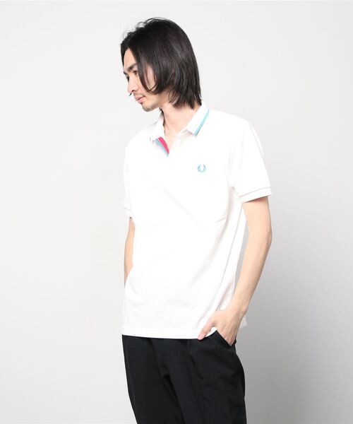 FRED PERRY（フレッドペリー） 半袖ポロシャツ LARGE ホワイト メンズ