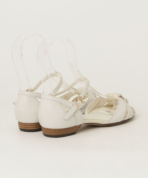 「DIANA」 フラットサンダル 22cm ホワイト レディース_画像2